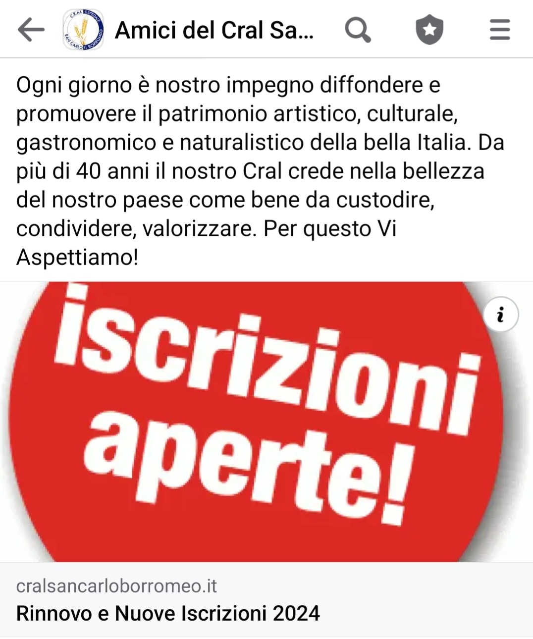 Iscrizioni Aperte 2025